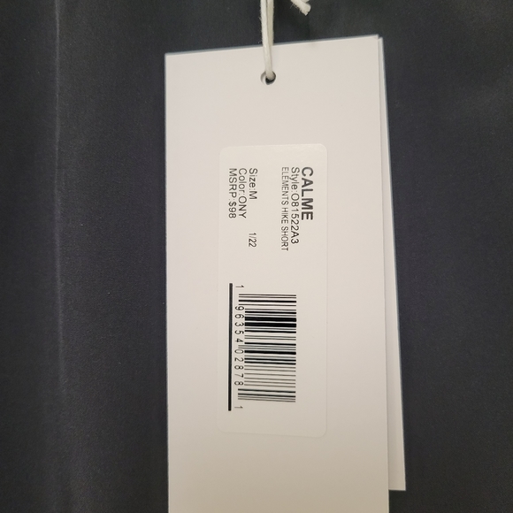 JOHNNY Was Calme Black Retro Striped  Elements Running Shorts Med - Picture 7 of 9